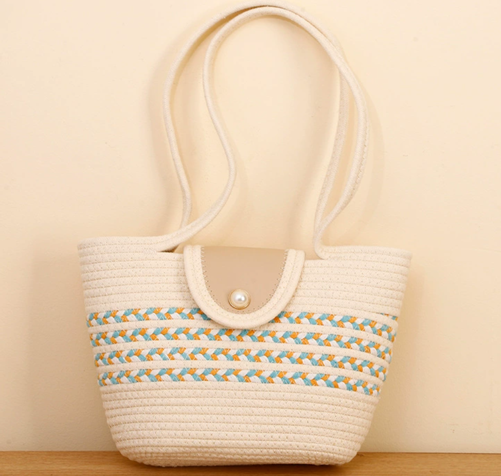 [$99.99] straw tote bag
